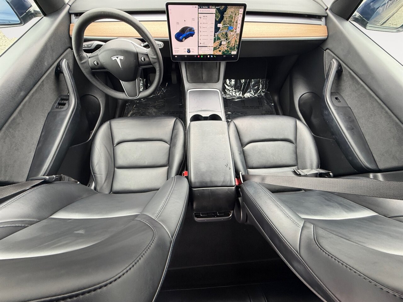 2021 Tesla Model Y Long Range in Blue — thumbnail 11 of 21